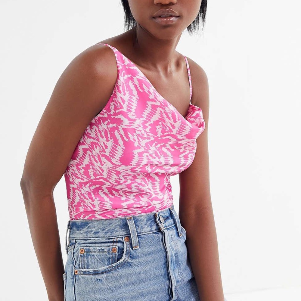 UO Cecily Asymmetrical Cowl Neck Cami